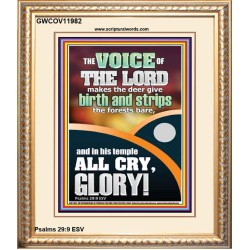 THE VOICE OF THE LORD MAKES THE DEER GIVE BIRTH  Christian Portrait Wall Art  GWCOV11982  
