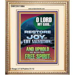 THE JOY OF SALVATION  Bible Verse Portrait  GWCOV11984  "18X23"