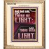 AND GOD SAID LET THERE BE LIGHT  Christian Quotes Portrait  GWCOV11995  "18X23"