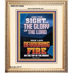 THE SIGHT OF THE GLORY OF THE LORD WAS LIKE DEVOURING FIRE  Christian Paintings  GWCOV12000  