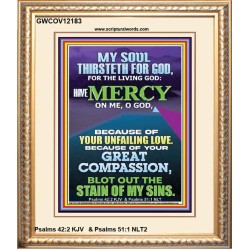BECAUSE OF YOUR UNFAILING LOVE AND GREAT COMPASSION  Religious Wall Art   GWCOV12183  "18X23"