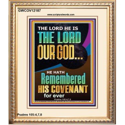 HE HATH REMEMBERED HIS COVENANT FOR EVER  Modern Christian Wall Décor  GWCOV12187  "18X23"