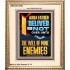 DELIVER ME NOT OVER UNTO THE WILL OF MINE ENEMIES ABBA FATHER  Modern Christian Wall Décor Portrait  GWCOV12191  "18X23"