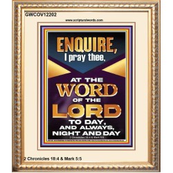 MEDITATE THE WORD OF THE LORD DAY AND NIGHT  Contemporary Christian Wall Art Portrait  GWCOV12202  "18X23"