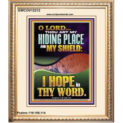 THOU ART MY HIDING PLACE AND SHIELD  Religious Art Portrait  GWCOV12212  "18X23"