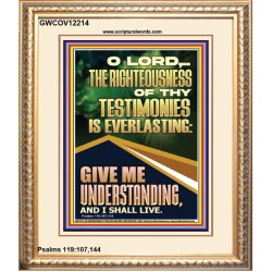 THE RIGHTEOUSNESS OF THY TESTIMONIES IS EVERLASTING  Scripture Art Prints  GWCOV12214  "18X23"