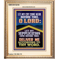 LET MY SUPPLICATION COME BEFORE THEE O LORD  Unique Power Bible Picture  GWCOV12219  "18X23"