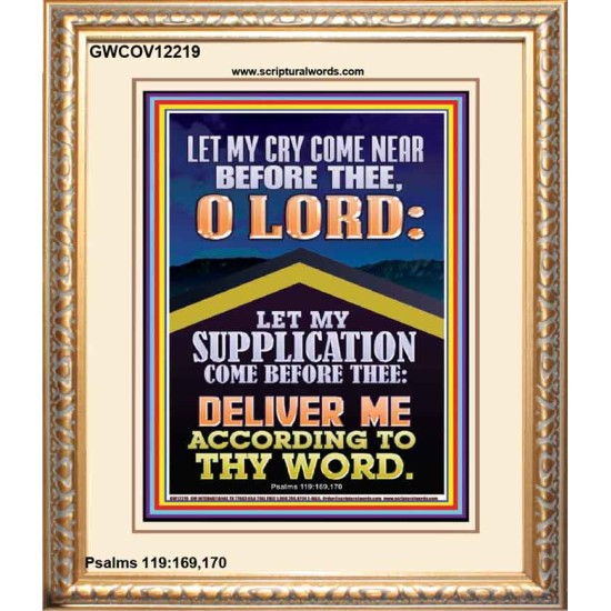 LET MY SUPPLICATION COME BEFORE THEE O LORD  Unique Power Bible Picture  GWCOV12219  