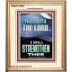 I WILL STRENGTHEN THEE THUS SAITH THE LORD  Christian Quotes Portrait  GWCOV12266  
