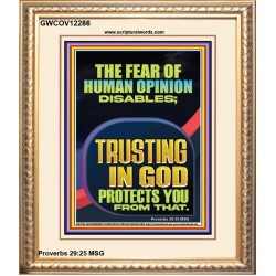 TRUSTING IN GOD PROTECTS YOU  Scriptural Décor  GWCOV12286  