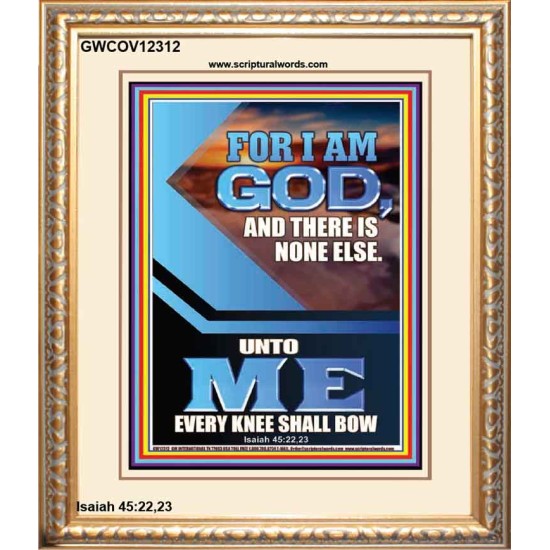 UNTO ME EVERY KNEE SHALL BOW  Custom Wall Scriptural Art  GWCOV12312  