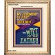 MY JUDGMENT IS JUST BECAUSE I SEEK NOT MINE OWN WILL  Custom Christian Wall Art  GWCOV12328  