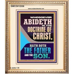 ABIDETH IN THE DOCTRINE OF CHRIST  Custom Christian Artwork Portrait  GWCOV12330  