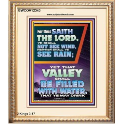 YOUR VALLEY SHALL BE FILLED WITH WATER  Custom Inspiration Bible Verse Portrait  GWCOV12343  "18X23"