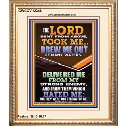 THE LORD DREW ME OUT OF MANY WATERS  New Wall Décor  GWCOV12346  "18X23"