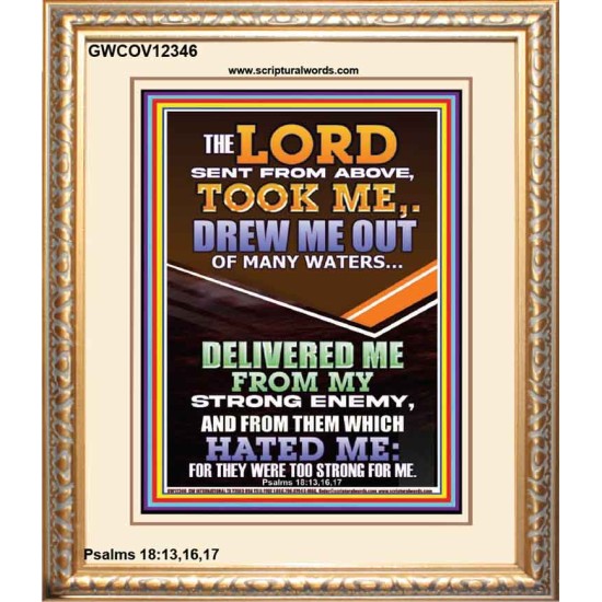 THE LORD DREW ME OUT OF MANY WATERS  New Wall Décor  GWCOV12346  