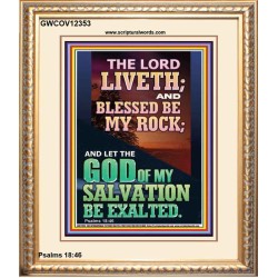 BLESSED BE MY ROCK GOD OF MY SALVATION  Bible Verse for Home Portrait  GWCOV12353  "18X23"