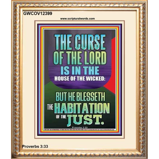 THE LORD BLESSED THE HABITATION OF THE JUST  Large Scriptural Wall Art  GWCOV12399  