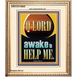 O LORD AWAKE TO HELP ME  Unique Power Bible Portrait  GWCOV12645  "18X23"