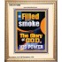 BE FILLED WITH SMOKE THE GLORY OF GOD AND FROM HIS POWER  Church Picture  GWCOV12658  "18X23"