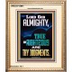 LORD GOD ALMIGHTY TRUE AND RIGHTEOUS ARE THY JUDGMENTS  Ultimate Inspirational Wall Art Portrait  GWCOV12661  
