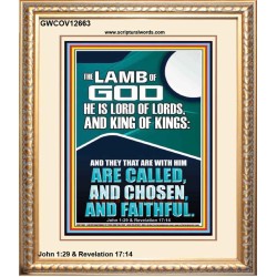 THE LAMB OF GOD LORD OF LORDS KING OF KINGS  Unique Power Bible Portrait  GWCOV12663  "18X23"