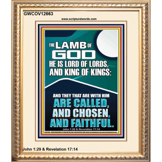 THE LAMB OF GOD LORD OF LORDS KING OF KINGS  Unique Power Bible Portrait  GWCOV12663  