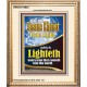 THE TRUE LIGHT WHICH LIGHTETH EVERYMAN THAT COMETH INTO THE WORLD CHRIST JESUS  Church Portrait  GWCOV12940  