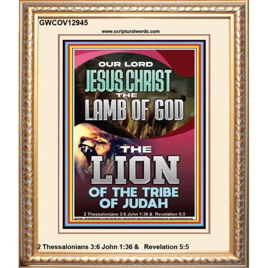 LAMB OF GOD THE LION OF THE TRIBE OF JUDA  Unique Power Bible Portrait  GWCOV12945  