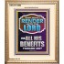 WHAT SHALL I RENDER UNTO THE LORD FOR ALL HIS BENEFITS  Bible Verse Art Prints  GWCOV12996  "18X23"