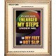 MY GOD HAVE ENLARGED MY STEPS UNDER ME THAT MY FEET DID NOT SLIP  Bible Verse Art Prints  GWCOV12998  