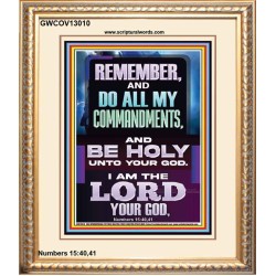 DO ALL MY COMMANDMENTS AND BE HOLY  Christian Portrait Art  GWCOV13010  "18X23"
