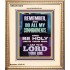 DO ALL MY COMMANDMENTS AND BE HOLY  Christian Portrait Art  GWCOV13010  "18X23"