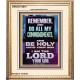 DO ALL MY COMMANDMENTS AND BE HOLY  Christian Portrait Art  GWCOV13010  