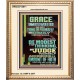 GRACE UNMERITED FAVOR OF GOD BE MODEST IN YOUR THINKING AND JUDGE YOURSELF  Christian Portrait Wall Art  GWCOV13011  