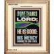 O GIVE THANKS UNTO THE LORD FOR HE IS GOOD HIS MERCY ENDURETH FOR EVER  Scripture Art Portrait  GWCOV13050  