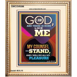 MY COUNSEL SHALL STAND  Ultimate Inspirational Wall Art Portrait  GWCOV9386  "18X23"