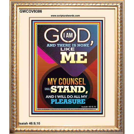 MY COUNSEL SHALL STAND  Ultimate Inspirational Wall Art Portrait  GWCOV9386  