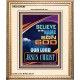 BELIEVE ON THE NAME OF THE SON OF GOD JESUS CHRIST  Ultimate Inspirational Wall Art Portrait  GWCOV9395  