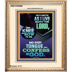 EVERY TONGUE WILL GIVE WORSHIP TO GOD  Unique Power Bible Portrait  GWCOV9466  "18X23"