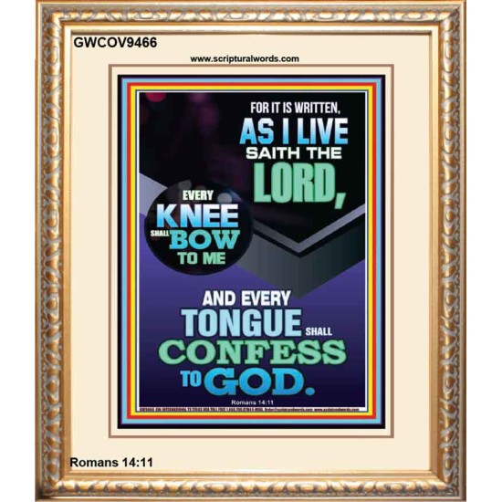 EVERY TONGUE WILL GIVE WORSHIP TO GOD  Unique Power Bible Portrait  GWCOV9466  