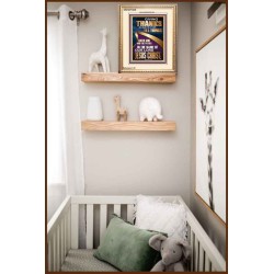 GIVING THANKS ALWAYS FOR ALL THINGS UNTO GOD  Ultimate Inspirational Wall Art Portrait  GWCOV12229  "18X23"