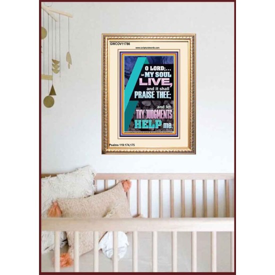 LET THY JUDGEMENTS HELP ME  Contemporary Christian Wall Art  GWCOV11786  