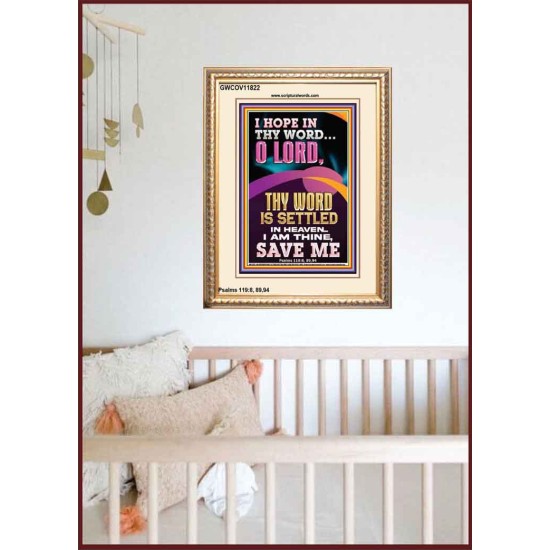 I AM THINE SAVE ME O LORD  Christian Quote Portrait  GWCOV11822  