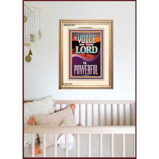 THE VOICE OF THE LORD IS POWERFUL  Scriptures Décor Wall Art  GWCOV11977  