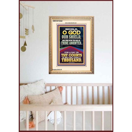 LOOK UPON THE FACE OF THINE ANOINTED O GOD  Contemporary Christian Wall Art  GWCOV12242  