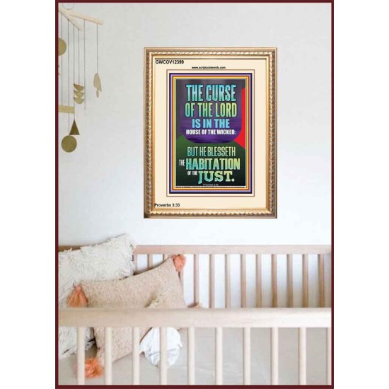 THE LORD BLESSED THE HABITATION OF THE JUST  Large Scriptural Wall Art  GWCOV12399  