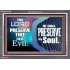 THY SOUL IS PRESERVED FROM ALL EVIL  Wall Décor  GWEXALT10087  "33X25"