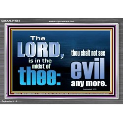 THOU SHALL NOT SEE EVIL ANY MORE  Unique Scriptural ArtWork  GWEXALT10302  "33X25"