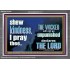 THE WICKED WILL NOT GO UNPUNISHED  Bible Verse for Home Acrylic Frame  GWEXALT10330  "33X25"